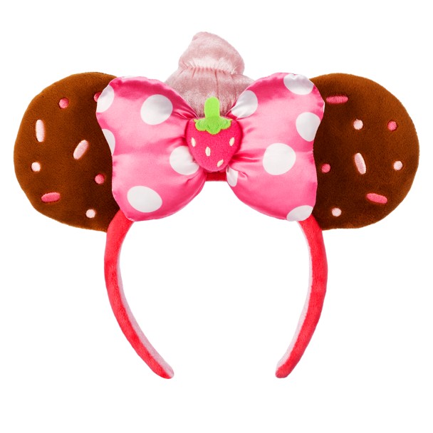Minnie Mouse Strawberry Cupcake Disney Munchlings Ear Headband for Adults