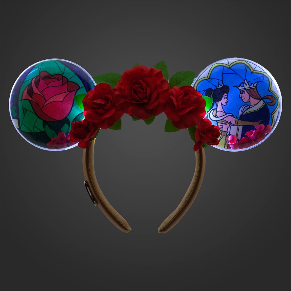 Beauty and the Beast Light-Up Ear Headband for Adults – Disney100