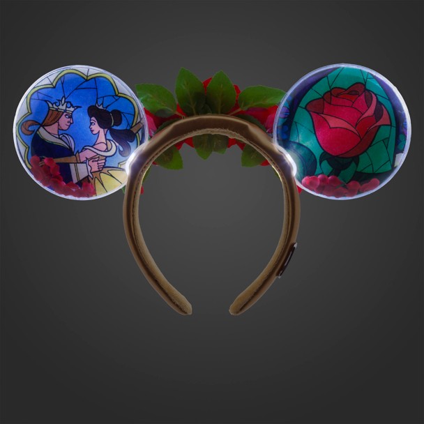 Beauty and the Beast Light-Up Ear Headband for Adults – Disney100
