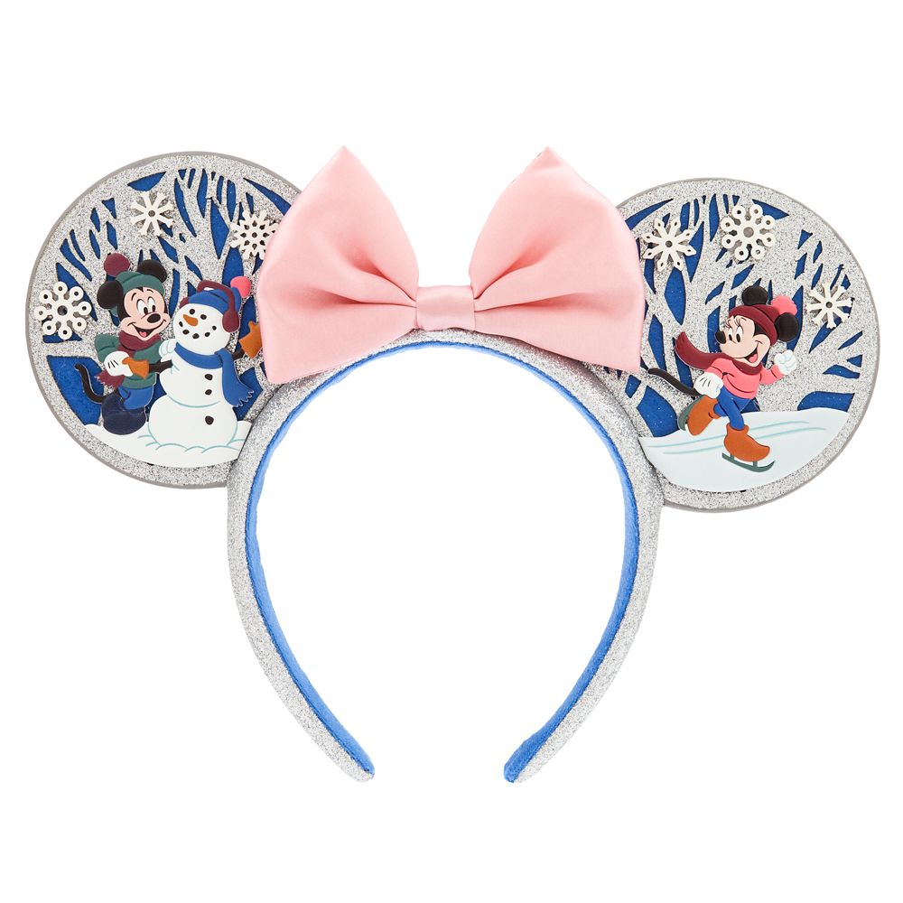 Mickey and Minnie Mouse Holiday Ear Headband for Adults Official shopDisney