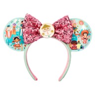 Disney it's a small world Ear Headband with Sequined Bow for Adults