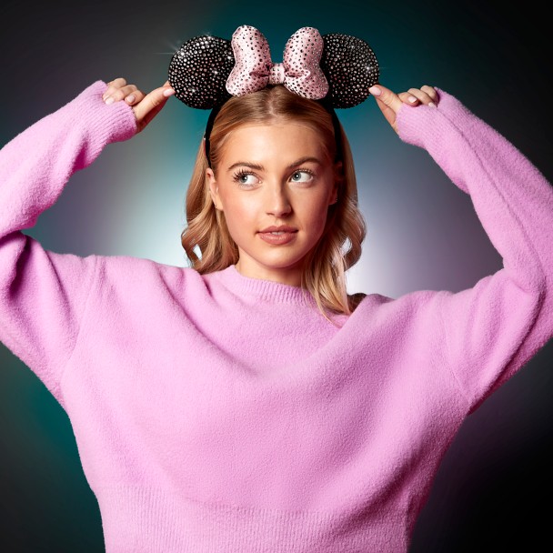 Minnie Mouse Ear Headband with Swarovski® Crystals for Adults – Disney100 – Limited Release