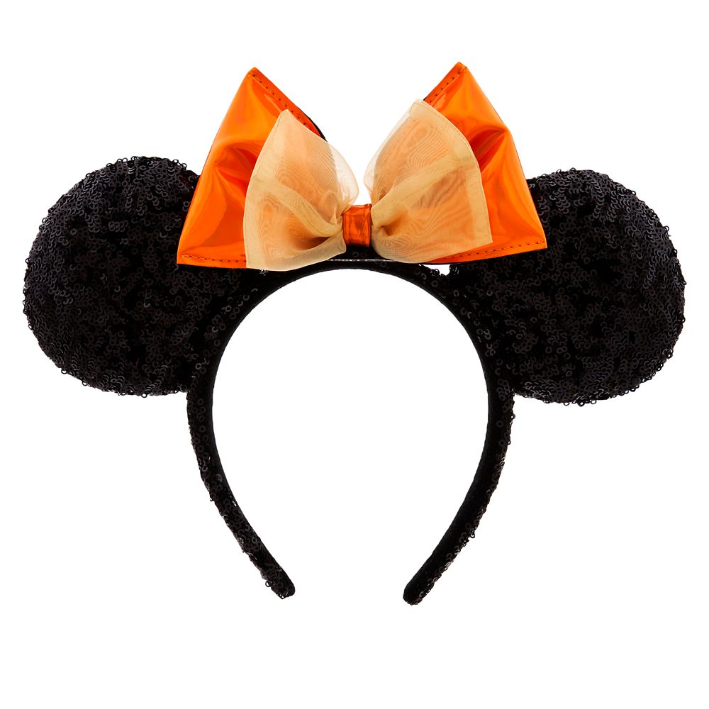 Minnie Mouse Ear Headband for Adults – Orange Bow now available online