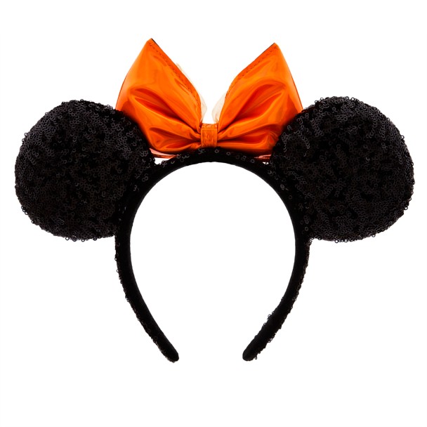 Minnie Mouse Ear Headband for Adults – Orange Bow