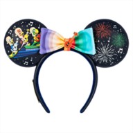 The Three Caballeros Glow-in-the-Dark Loungefly Ear Headband with Removable Bow for Adults – EPCOT