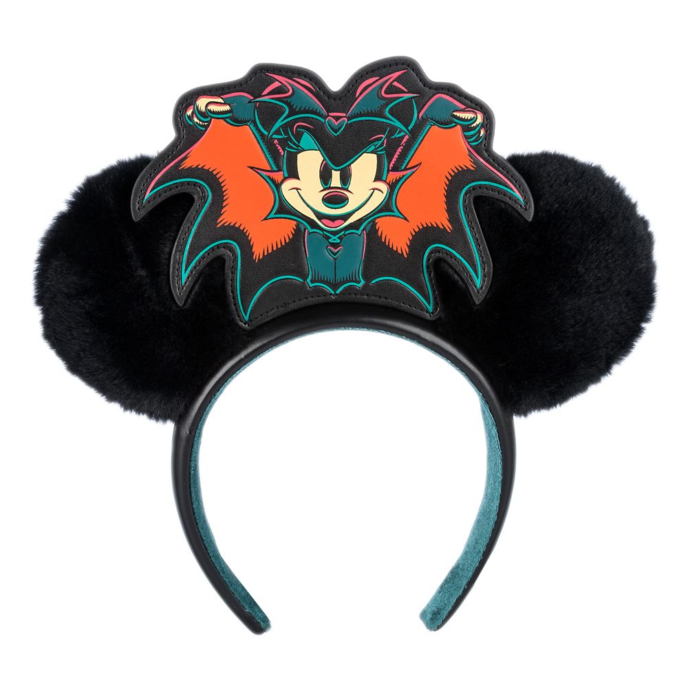 Minnie Mouse Halloween Glow-in-the-Dark Ear Headband for Adults
