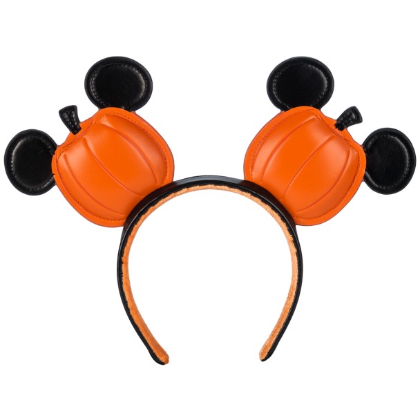 Mickey Mouse Halloween Jack-o'-Lantern Ear Headband for Adults
