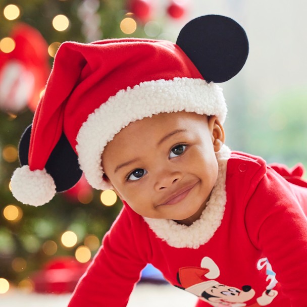 Santa Mickey Mouse Hat for Baby