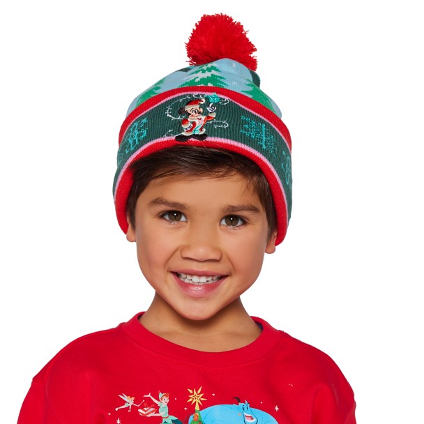 Mickey Mouse Holiday Knit Hat for Kids