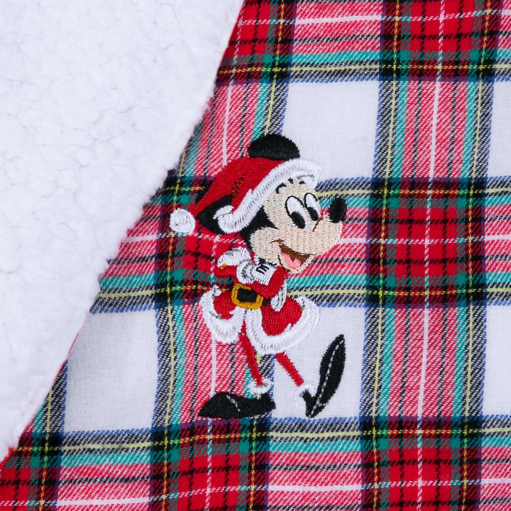 Mickey Mouse Holiday Plaid Robe for Adults