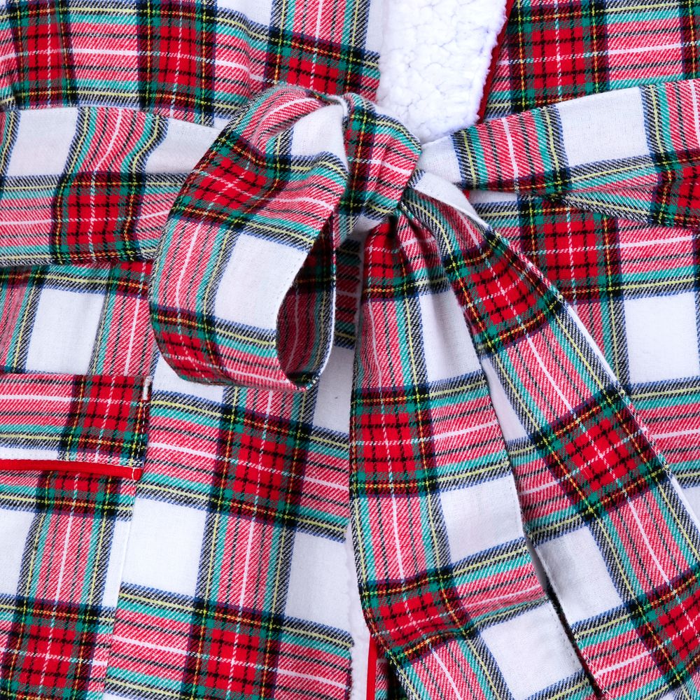 Mickey Mouse Holiday Plaid Robe for Adults