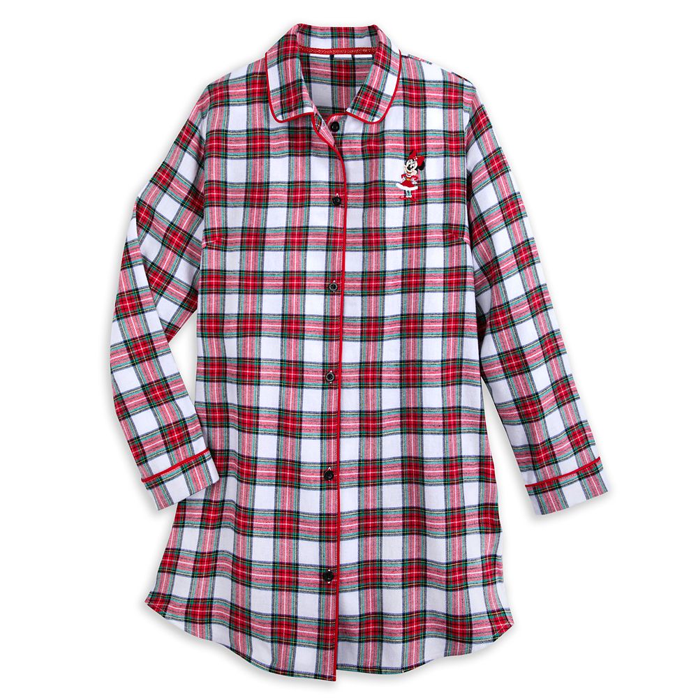 Minnie Mouse Holiday Plaid Nightshirt for Women