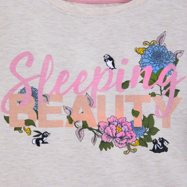 Sleeping Beauty Long Sleeve Sleepwear Shirt for Women