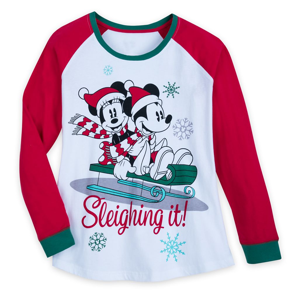 Mickey and Minnie Mouse Holiday Pajamas for Women