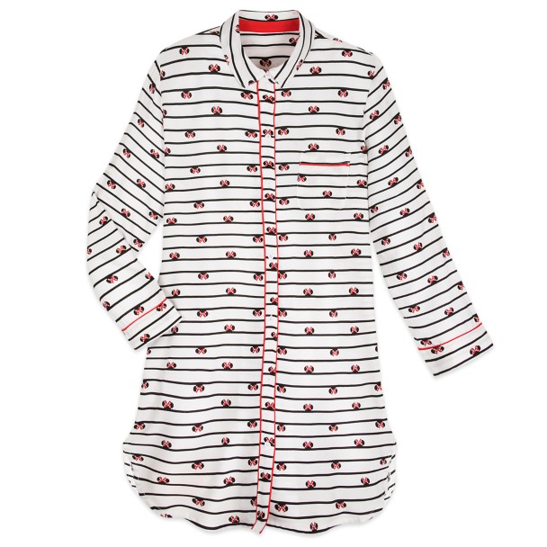 Minnie Mouse Striped Nightshirt for Women