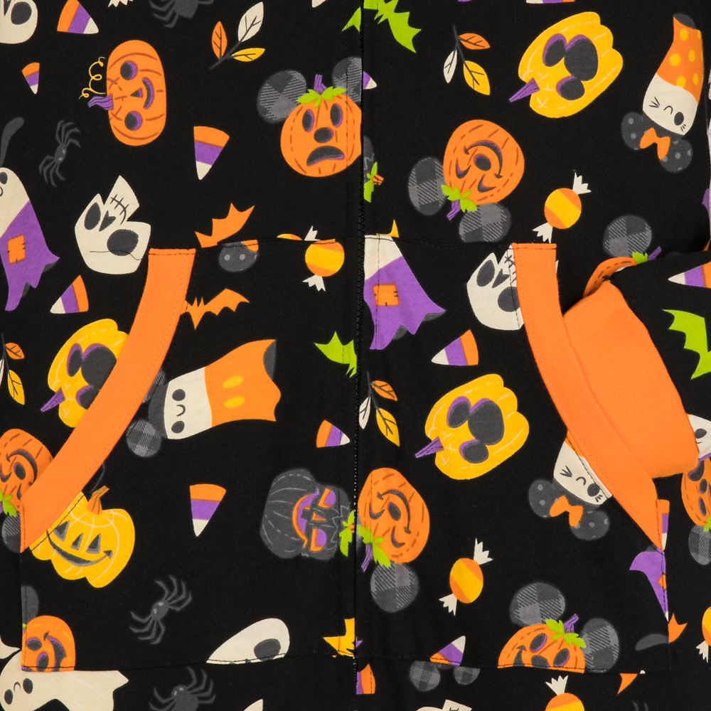 Mickey Mouse Pumpkin Halloween One-Piece Pajama for Adults