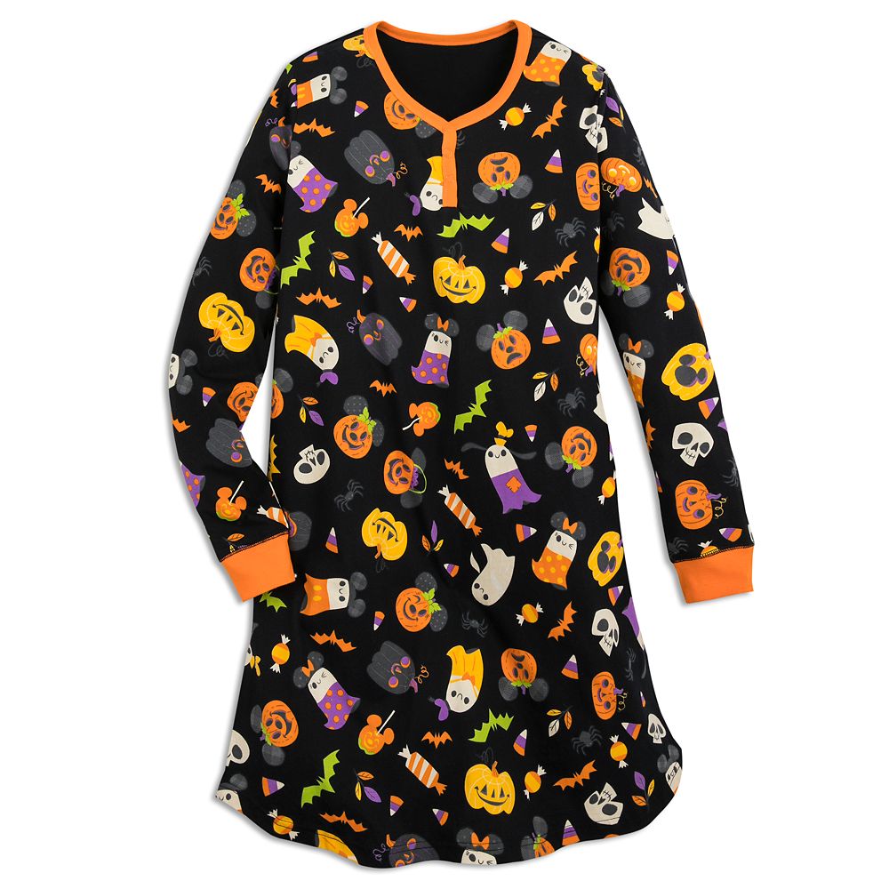 Mickey Mouse Pumpkin Halloween Nightshirt for Women