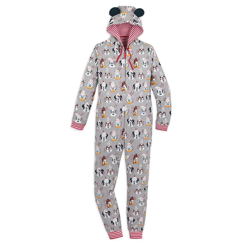 Mickey Mouse and Friends Holiday One-Piece Pajama for Adults