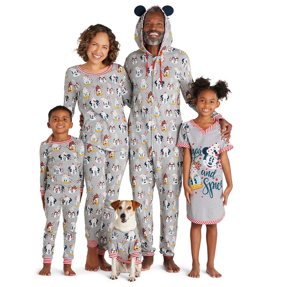 Mickey Mouse and Friends Holiday One-Piece Pajama for Adults