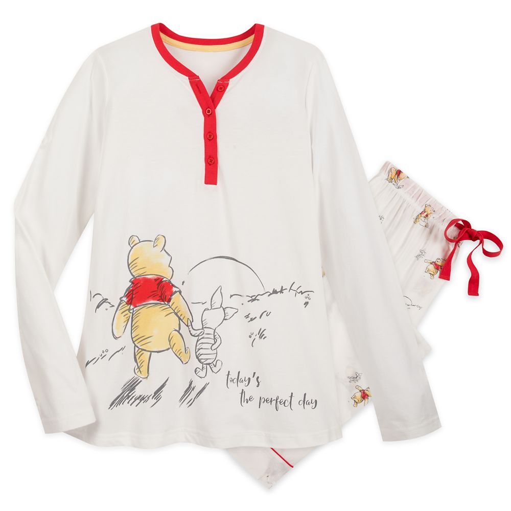 Winnie the Pooh and Piglet Pajama Set for Women