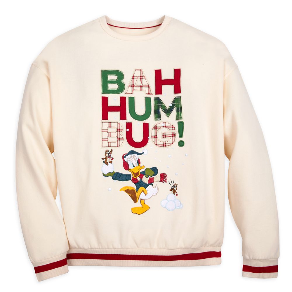 Donald Duck, Chip 'n Dale Holiday Pullover Sweatshirt for Adults Official shopDisney