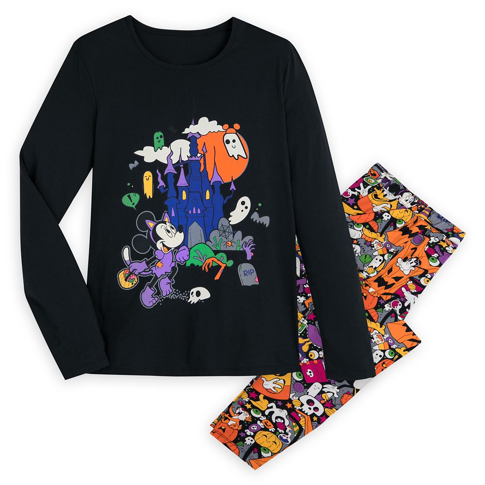 Mickey Mouse and Friends Halloween Pajama Set for Women