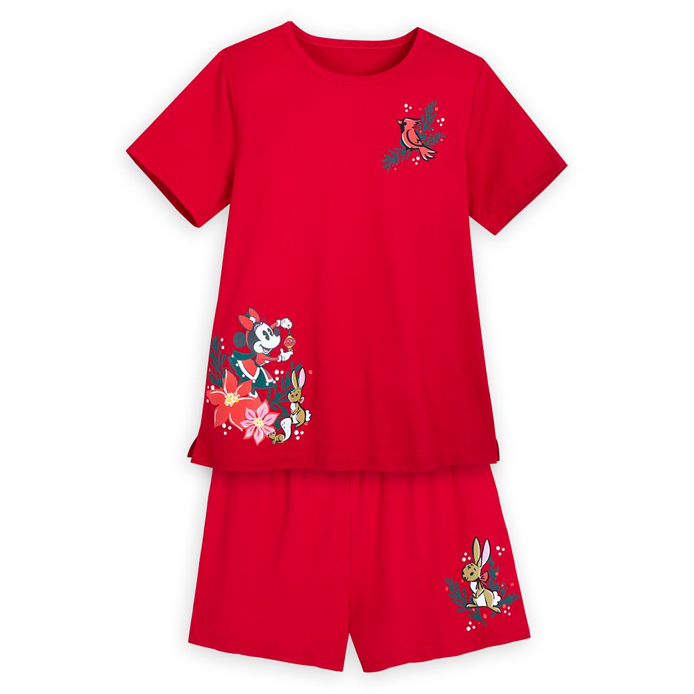 Minnie Mouse Holiday Sleepwear Shorts Set for Women