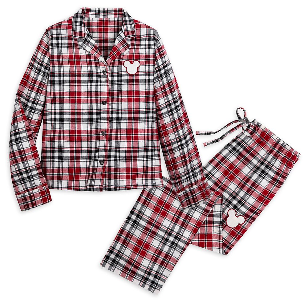 Mickey Mouse Holiday Plaid Sleep Set for Adults