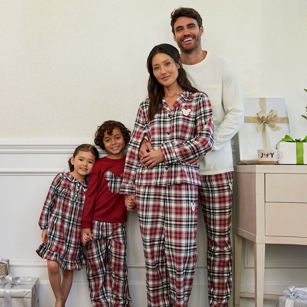 Mickey Mouse Holiday Plaid Sleep Set for Adults