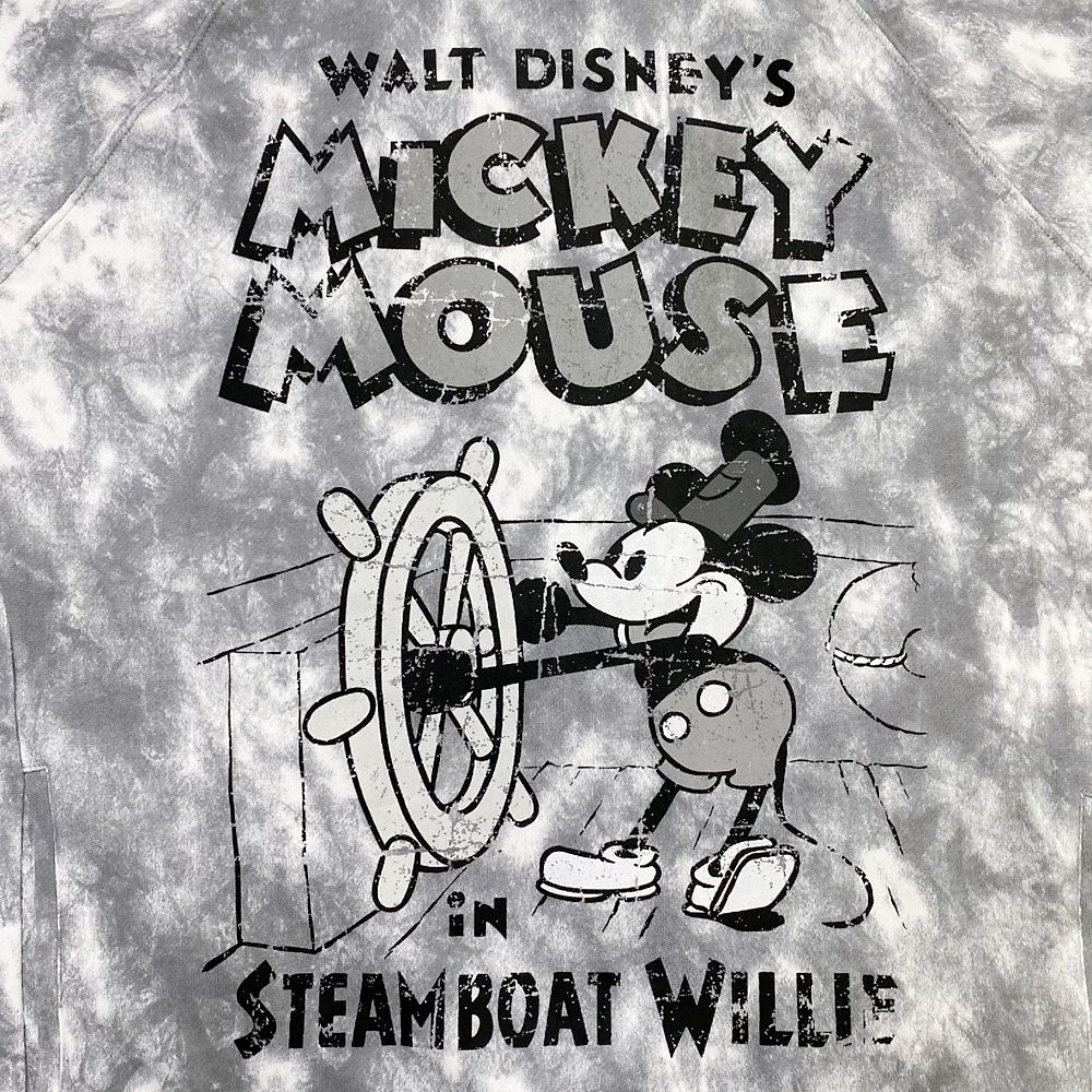 Steamboat Willie Tie-Dye Pullover Hoodie for Men