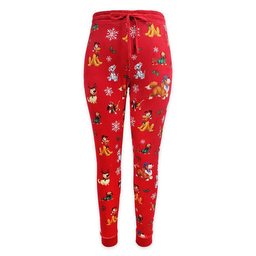 Disney Dogs Holiday Jogger Pants for Women