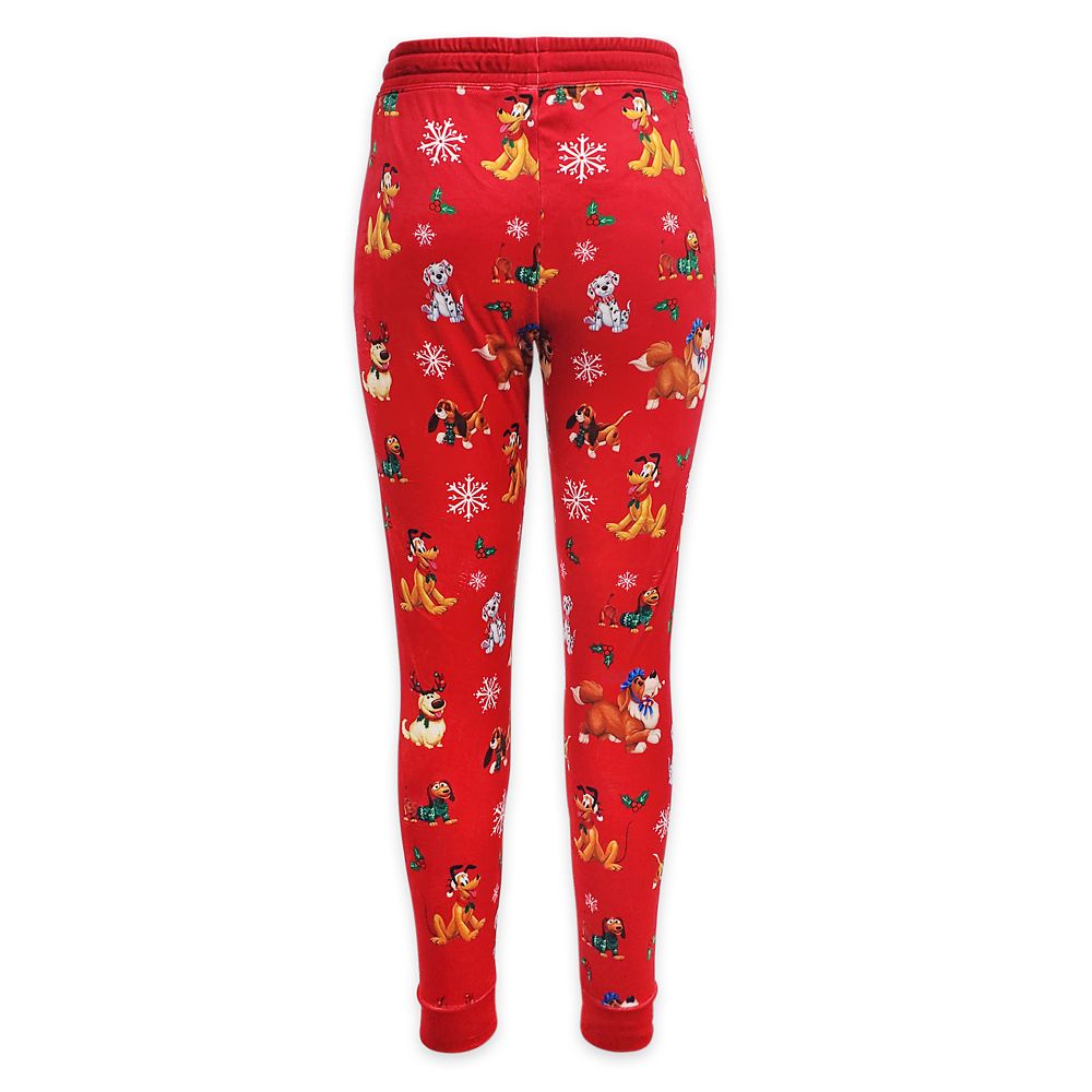 Disney Dogs Holiday Jogger Pants for Women