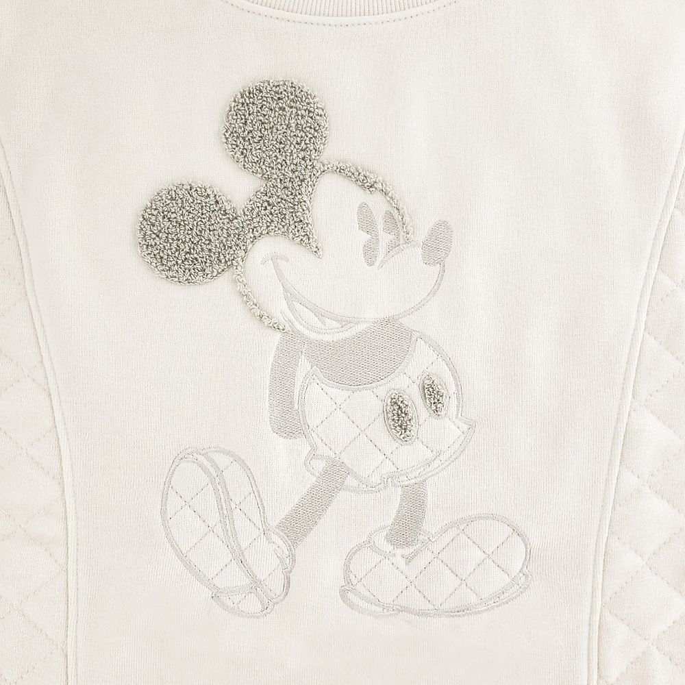 Mickey Mouse Quilted Pullover for Adults – Cream