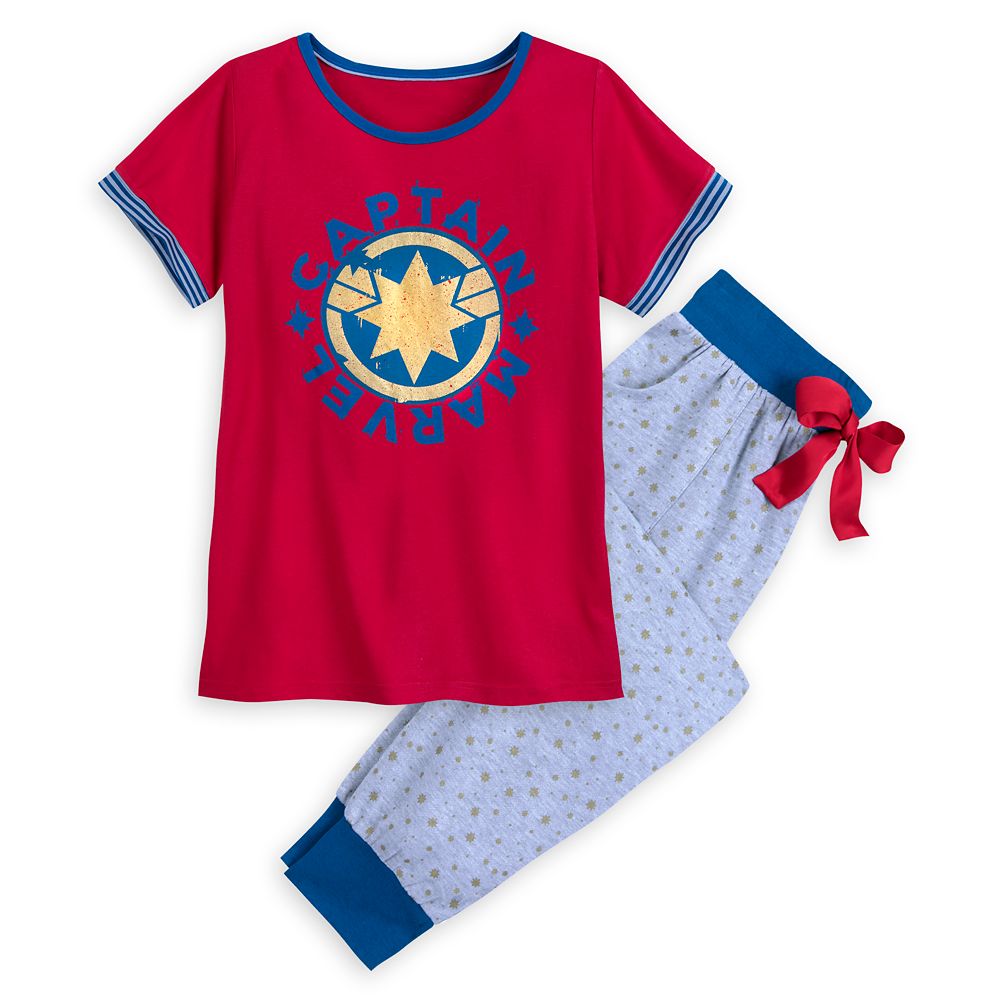 Marvel s Captain Marvel Pajama Set for Women Disney Store