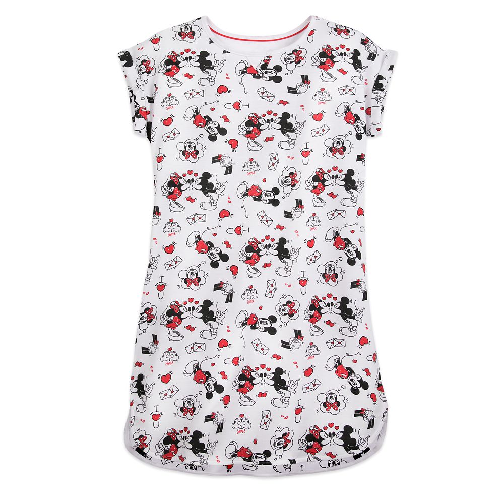 Mickey and Minnie Mouse Nightshirt for Women – Valentine's Day