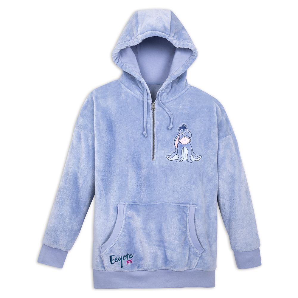 Eeyore Velour Pullover Hoodie for Adults