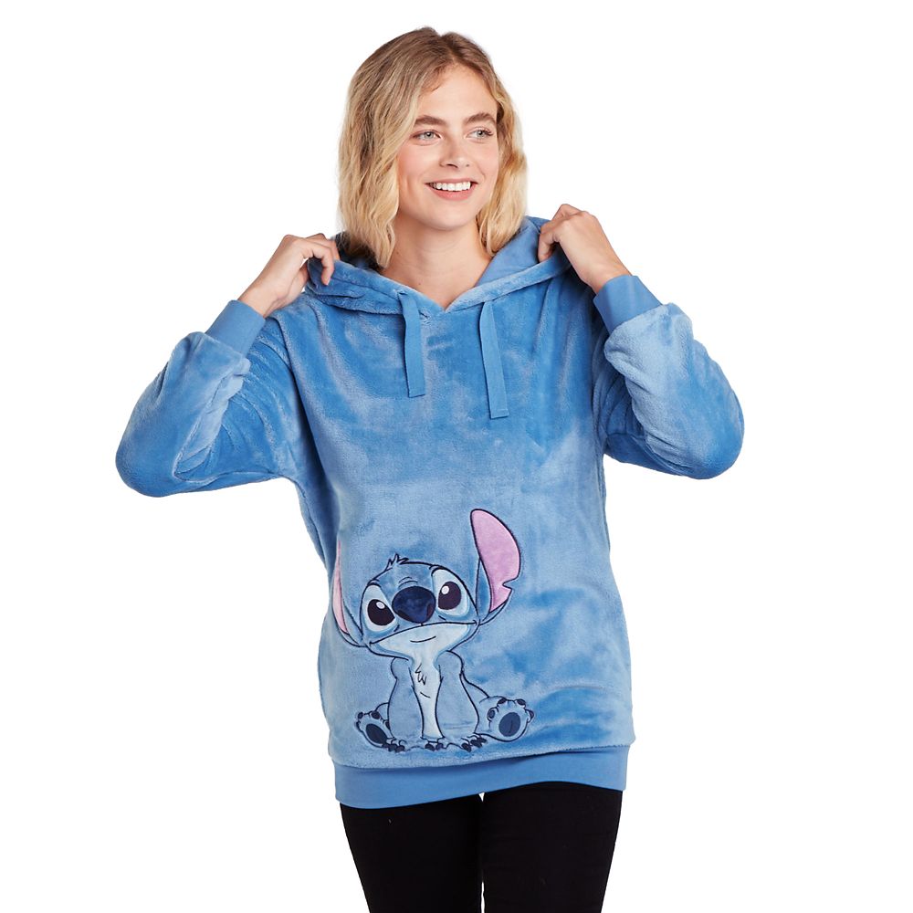 Stitch Velour Pullover Hoodie for Women – Lilo & Stitch is available ...