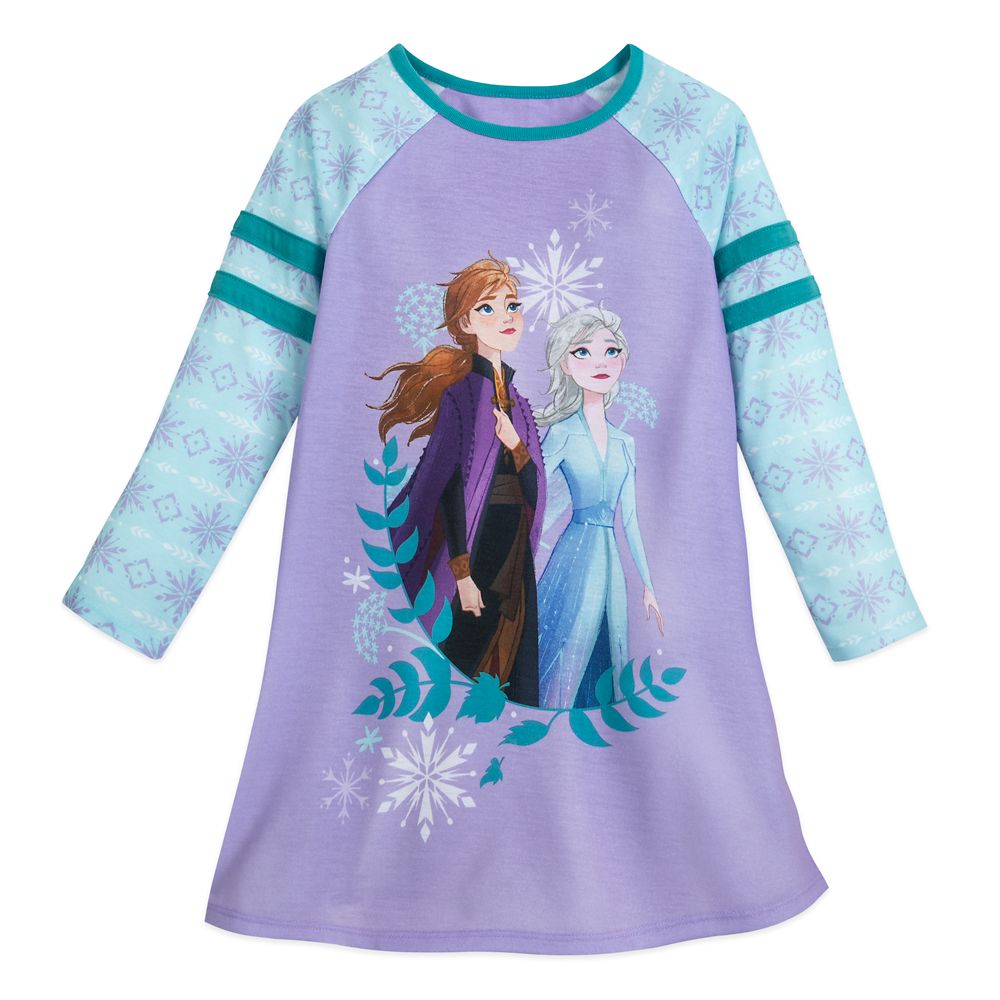 Anna and Elsa Long Sleeve Nightshirt for Girls – Frozen 2