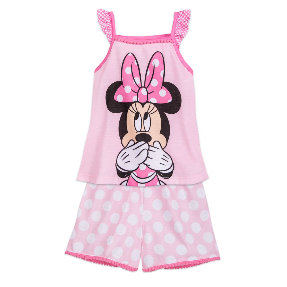 Minnie Mouse Pink Short Sleep Set for Girls