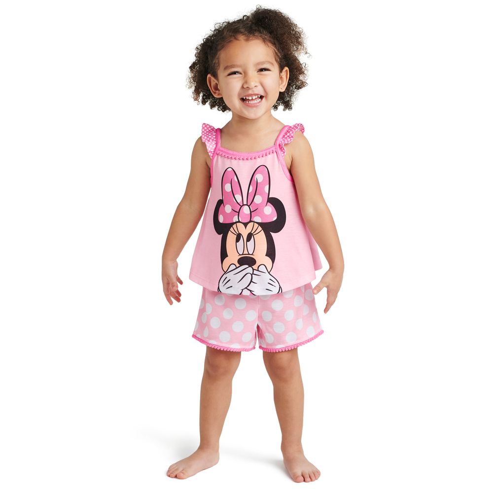 Minnie Mouse Pink Short Sleep Set for Girls