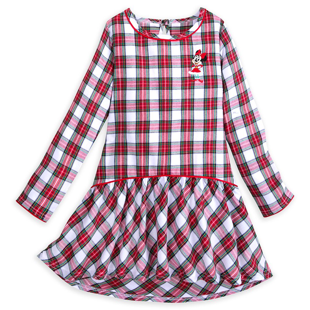 Minnie Mouse Holiday Plaid Nightshirt for Girls