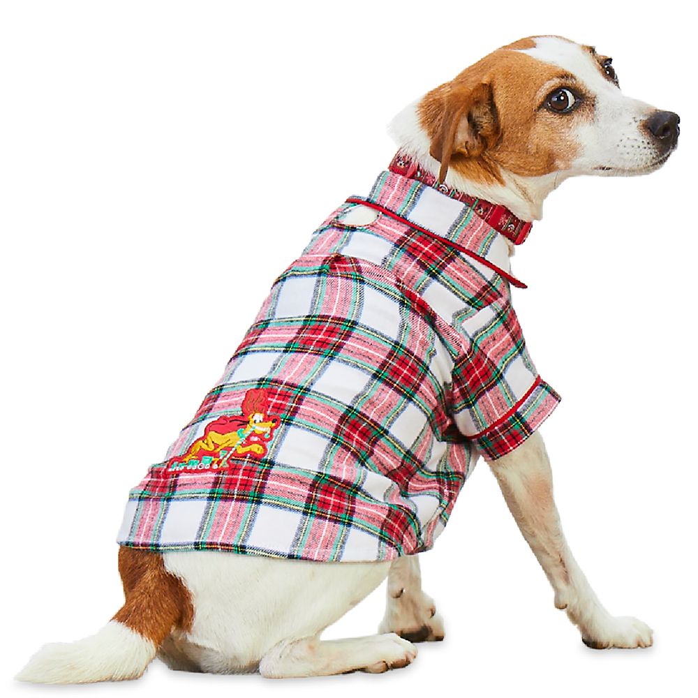 Pluto Holiday Plaid Nightshirt for Dogs