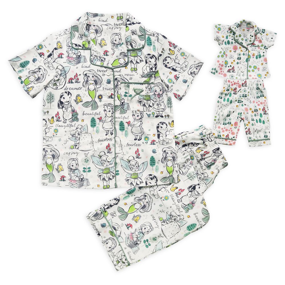 Disney Animators' Collection Pajama Set for Girls and Doll