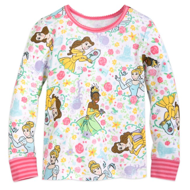 NWT Disney Store Disney Princess PJ Pals Sleep Set Pajama Sleepwear PJ Pink 4 4T 