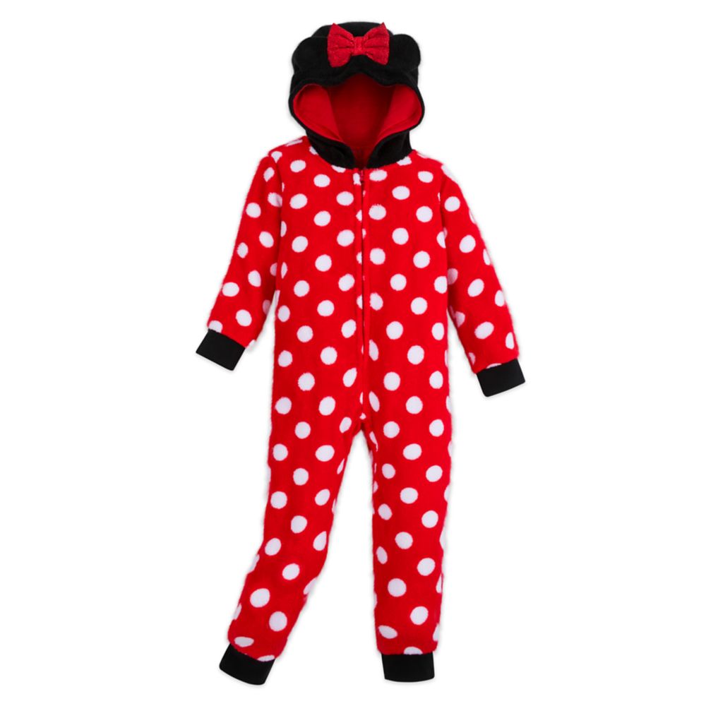 Minnie Mouse Fleece Bodysuit Pajamas for Kids Disney Store