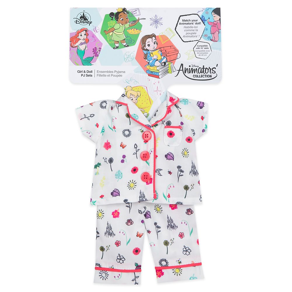 Disney Animators' Collection Matching Pajama Set for Kids and Doll