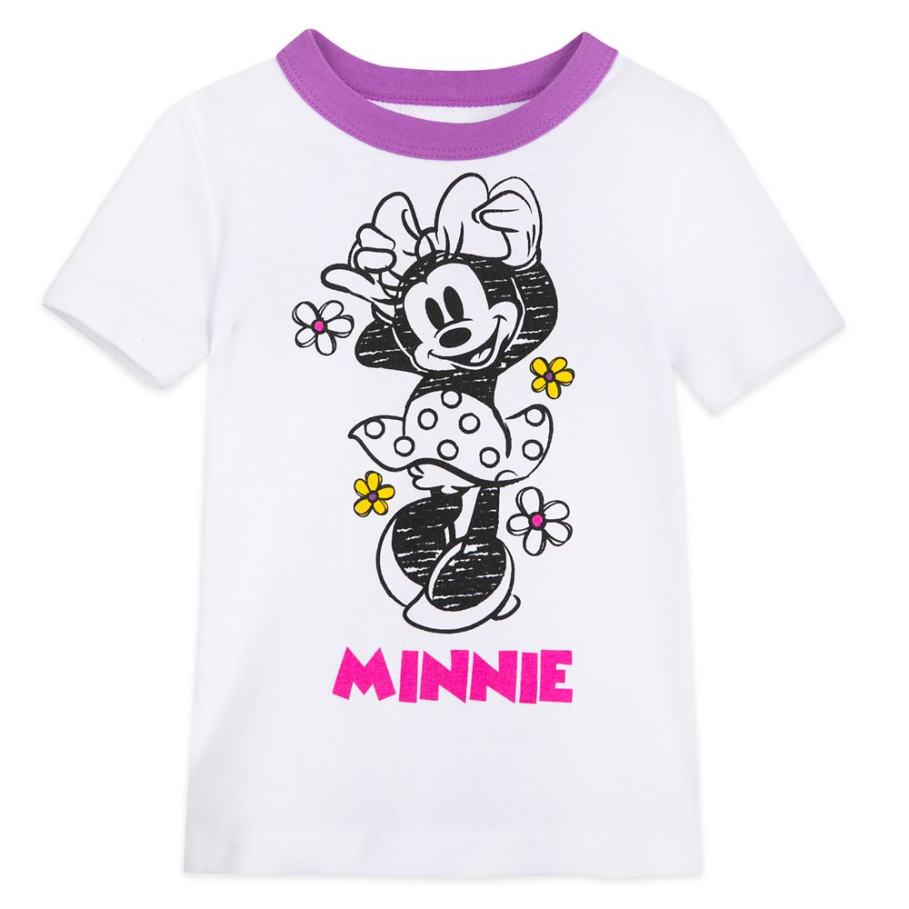 Minnie Mouse Colorable Pajama and Marker Set for Girls