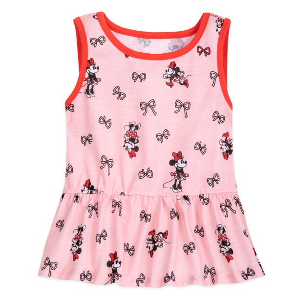 Minnie Mouse PJ Set and Sleep Mask for Girls