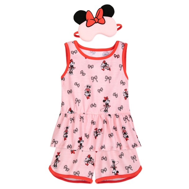 Minnie Mouse PJ Set and Sleep Mask for Girls
