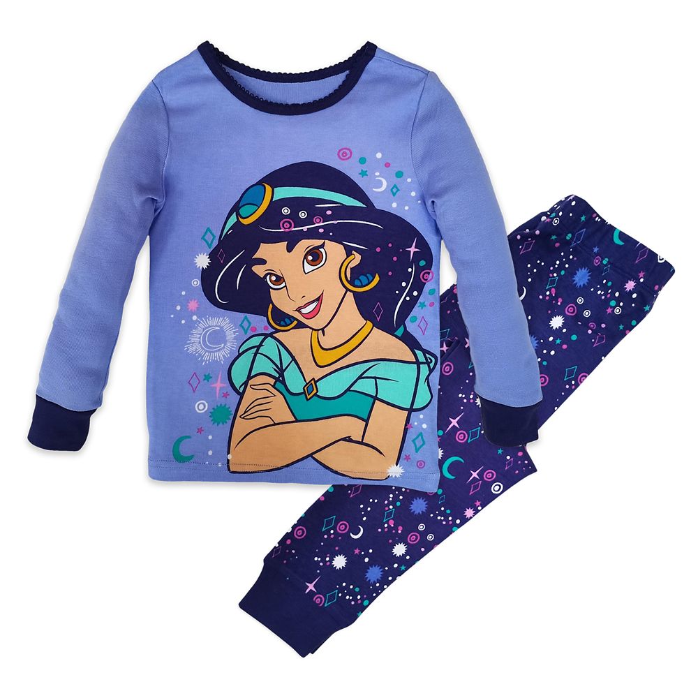 Aladdin Jasmine Courageous Poly Jersey Pajama Set - Little